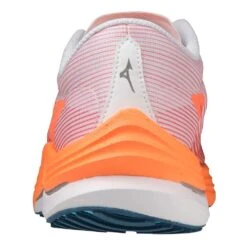 Mizuno Men's Wave Rebellion Flash Running Shoe- White/Silver - Regular (D) -TrailBlaze Shoes Shop 411392 0073 05