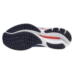 Mizuno Men's Wave Rider 27 Running Shoe - Surf The Web/White - Regular (D) -TrailBlaze Shoes Shop 411415 5E00 02