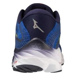 Mizuno Men's Wave Rider 27 Running Shoe - Surf The Web/White - Regular (D) -TrailBlaze Shoes Shop 411415 5E00 05