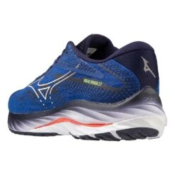 Mizuno Men's Wave Rider 27 Running Shoe - Surf The Web/White - Regular (D) -TrailBlaze Shoes Shop 411415 5E00 08