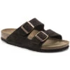 Birkenstock Arizona Mocha Suede Leather Sandal- Regular/Wide -TrailBlaze Shoes Shop 51903