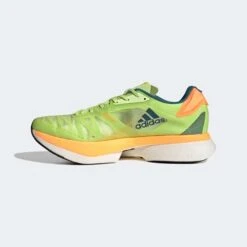 ADIDAS Unisex ADIZERO Adios Pro 2 - Pulse Lime/Real Teal/Flash Orange-Regular (D) -TrailBlaze Shoes Shop Adizero Adios Pro 2.0 Shoes Green GX3124 06 standard
