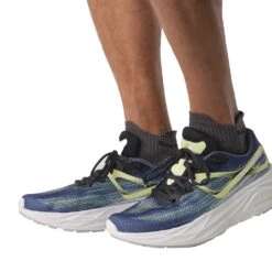 Salomon Men's Aero Glide Running Shoe- Blue Ashes/Dark Sapphire/Sunny Lime- Regular (D) -TrailBlaze Shoes Shop L47049200 7481c5f43c36e4a91ce83cf343a3c47e 4fdcdebe 1770 4cf6 b225 1490f2d8d436