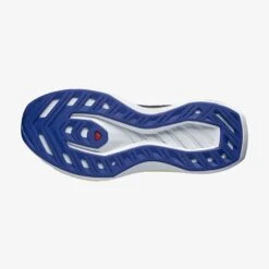 Salomon Men's DRX Bliss Running Shoe - Surf The Web/Safety Yellow/White - Regular (D) -TrailBlaze Shoes Shop L47292500 78ebf788301d1989c1302ffebf249bf5