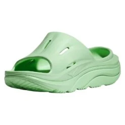 Hoka Unisex Ora Recovery Slide 3 - Lime Glow/Lime Glow - Regular (D) -TrailBlaze Shoes Shop LIGLLIGL D4