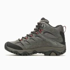 Merrell Men's Moab 3 Waterproof Hiking Boot- Beluga - Regular (D) -TrailBlaze Shoes Shop MRLM J035833 040722 S21 180