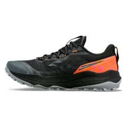 Saucony Men's Xodus Ultra 2 Trail Running Shoe - Black/ViZiOrange - Regular (D) -TrailBlaze Shoes Shop S10843 05 2