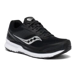 Saucony Men's Echelon 8 Running Shoe - Black/White - Regular (D) -TrailBlaze Shoes Shop S20574 40 5