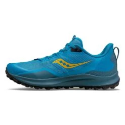 Saucony Men's Peregrine 12 Trail Running Shoe - Ocean/Blk - Regular (D) -TrailBlaze Shoes Shop S20737 32 2
