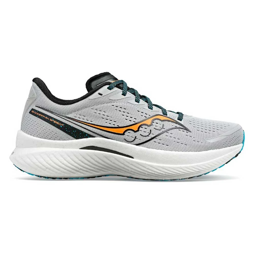Saucony Men's Endorphin Speed 3 Running Shoe - Concrete/ViZi- Regular (D) 3 Saucony Men's Endorphin Speed 3 Running Shoe - Concrete/ViZi- Regular (D)
