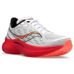 Saucony Men's Endorphin Speed 3 Running Shoe- White/Black/Vizi- Regular (D) -TrailBlaze Shoes Shop S20756 85 5