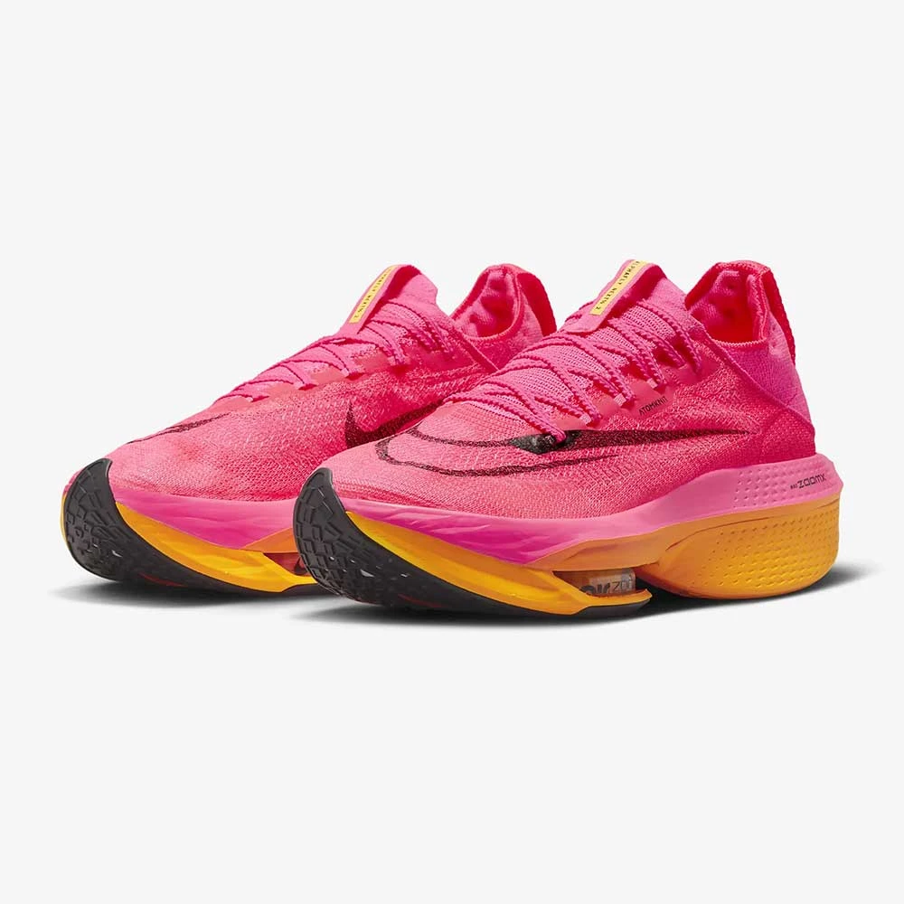 Men's Nike Alphafly 2 Running Shoes - Hyper Pink/Black/Laser Orange- Regular (D) 5 Men's Nike Alphafly 2 Running Shoes - Hyper Pink/Black/Laser Orange- Regular (D) - Image 3